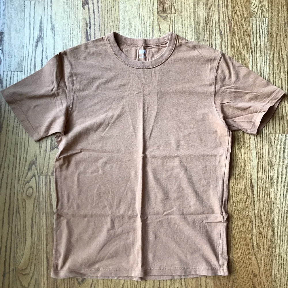 Uniqlo U T-Shirt Medium Burnt Orange
